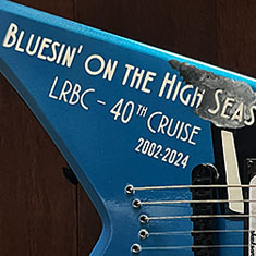 Legendary Rhythm Blues Cruise 2024 Painted Guitar
